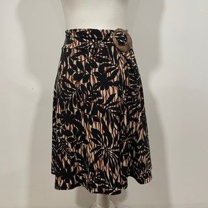 New York & Company Neutral Florals Skirt